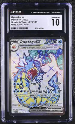 GYARADOS EX Scarlet & Violet Holo Ultra Rare #225 CGC 10 Gem Mint Pokemon - Image 1