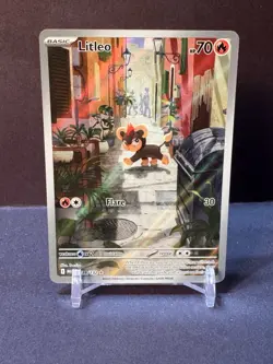 Litleo IR ILLUSTRATION RARE 139/132 Mega Evolution English Pokemon TCG NM - Image 1