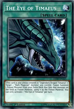 The Eye of Timaeus LEDD-ENA21 Common 1st Edition VLP/NM YuGiOh TCG Card - Image 1