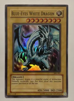 Yugioh Blue-Eyes White Dragon SKE-001 Super Rare - Image 1