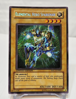 Elemental Hero Sparkman EHC2-EN001 Secret Rare Limited Edition Yugioh 7812 - Image 1