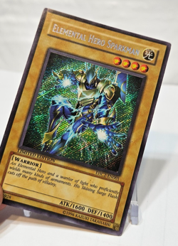 Elemental Hero Sparkman EHC2-EN001 Secret Rare Limited Edition Yugioh 7811 - Image 4