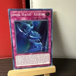 Yugioh Angel Statue - Azurune Super Rare BLVO-EN079 1st Edition Near mint +BONUS - Image 1