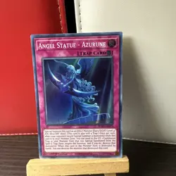 Yugioh Angel Statue - Azurune Super Rare BLVO-EN079 1st Edition Near mint +BONUS - Image 2