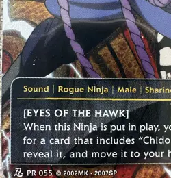 Naruto TCG CCG Sasuke Uchiha Eyes of the Hawk Foil Promo Card English Near Mint - Image 3
