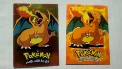 Pokemon Card CHARIZARD #E6 TOPPS 1ST ED SERIES 99 MOVIE CHROME FOIL RARE + REG - Image 1