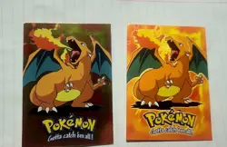 Pokemon Card CHARIZARD #E6 TOPPS 1ST ED SERIES 99 MOVIE CHROME FOIL RARE + REG - Image 2
