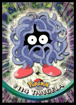 Tangela #114 TV Animation Edition Topps Blue Label Non Foil Pokemon Card - Image 1