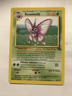 Pokemon TCG ITALIAN Jungle Venomoth 29/64 Regular Rare Card - Image 1