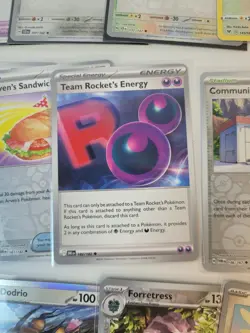 Pokemon Card Lot Holo - Team Rocket's Energy Silver, Purple - Image 2