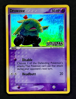 2005 Pokemon DROWZEE Ex Delta Species REVERSE HOLO Foil STAMPED Set Card 67/113 - Image 1