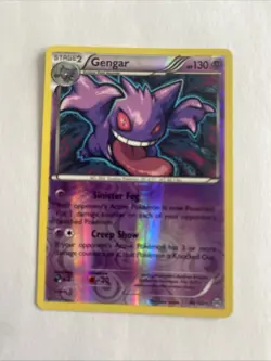 Pokemon Gengar TCG Reverse Holo Rare Card XY Breakthrough 60/162 - Image 2