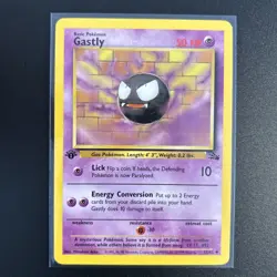 Pokemon Gastly 1st Edition Fossil Card 33/62 Mint WOTC Vintage Near Mint - Image 1