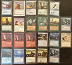 *AB-1 Mixed Lot Of Signed By Magic The Gathering Cards - Image 1