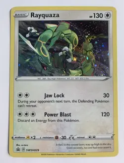 Rayquaza SWSH029 Pokemon TCG SWSH: Sword & Shield Promo Cards Cosmic Holo 2020 - Image 1