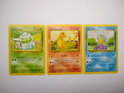 Pokemon Base Set Starters - Bulbasaur Charmander Squirtle - Exact Cards! - Image 1