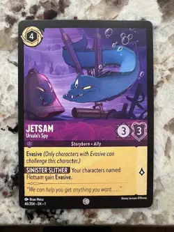 DISNEY LORCANA THE FIRST CHAPTER NON FOIL COMMON CARD JETSAM 46/204 - Image 1
