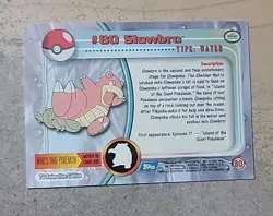 Slowbro #80 - TOPPS BLUE LOGO - NON HOLO - Pokemon CARD Series 1 - NM/LP - Image 2
