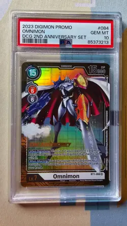 Digimon 2022 2nd Anniversary Gold Card Set PSA Graded WarGreymon Omnimon - Image 4