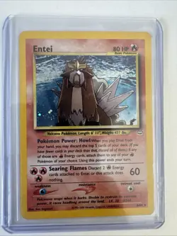 Entei Holo Rare 6/64 Neo Revelation 2001 WOTC Vintage Pokemon Card - Image 1