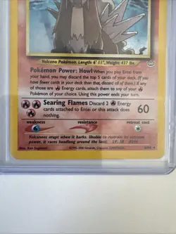 Entei Holo Rare 6/64 Neo Revelation 2001 WOTC Vintage Pokemon Card - Image 3