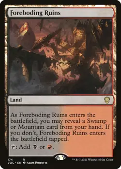 4x Foreboding Ruins - NM - Crimson Vow Commander - SPARROW MAGIC mtg - Image 1