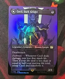 Cecil, Dark Knight Borderless Foil Rare FIN MTG - Image 1