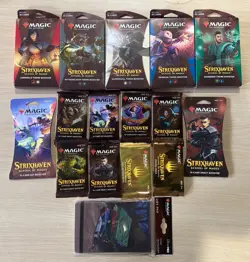 MIXED LOT OF 16 MAGIC MTG STRIXHAVEN ITEMS - DRAFT SET THEME BOOSTER PACKS ETC - Image 1