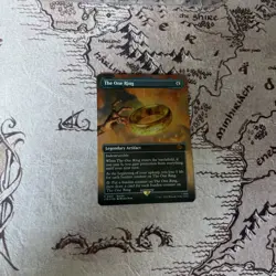 MTG Lord Of The Rings The One Ring BORDERLESS FOIL #0451 Near Mint 1X - Image 1
