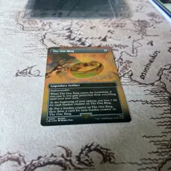 MTG Lord Of The Rings The One Ring BORDERLESS FOIL #0451 Near Mint 1X - Image 2