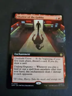Shadow of the Goblin (Extended Art) Rare MTG Spider-Man NM - Image 1