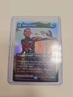 Miles Morales (0234) (Borderless) Marvel's Spider-Man Foil Magic the Gathering - Image 1