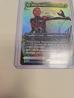 Miles Morales (0234) (Borderless) Marvel's Spider-Man Foil Magic the Gathering - Image 3