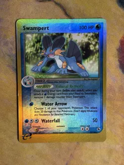 Swampert 23/109 Rare Reverse Ex Holo Ruby & Sapphire Base Pokemon Card MP LP - Image 2