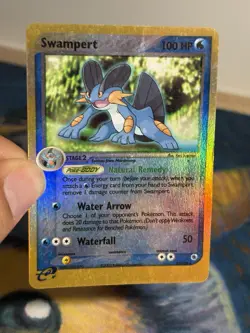 Swampert 23/109 Rare Reverse Ex Holo Ruby & Sapphire Base Pokemon Card MP LP - Image 3