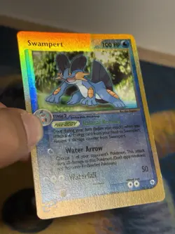 Swampert 23/109 Rare Reverse Ex Holo Ruby & Sapphire Base Pokemon Card MP LP - Image 5