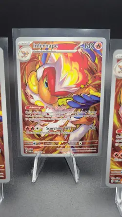 4X pokemon TCG Infernape 173/167 Sv06: Twilight Masquerade Holo - Image 3