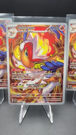 4X pokemon TCG Infernape 173/167 Sv06: Twilight Masquerade Holo - Image 4