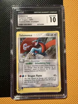 Pokemon TCG Salamence Ex Dragon 2004 19/97 Cosmos Holo CGC GEM MINT 10 - Image 1