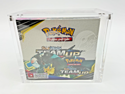 Pokemon TCG: Sun & Moon Team Up Booster Box Sealed w/ Acrylic Case - Image 1