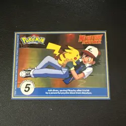 Pokemon 1999 Burger King Poketrivia Mewtwo Strikes Back Card #65 Alakazam-NM! - Image 2