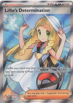 Pokemon TCG Lillie's Determination Full Art 169/132 Mega Evolution Near Mint - Image 1