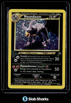 2001 POKEMON NEO DISCOVERY #4/75 HOUNDOOM HOLO - Image 1