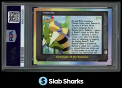 2000 TOPPS POKEMON TV ANIMATION ED SERIES 2 CHALLENGE SAMURAI RAINBOW FOIL PSA 6 - Image 2