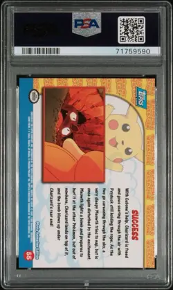 PSA 5 1999 Topps Pokemon The First Movie #55 Success Pikachu's Vacation - Image 2