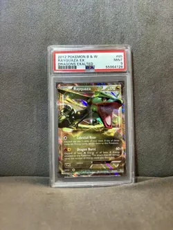 Pokemon Black & White - Rayquaza EX 85/124 Dragons Exalted PSA 9 MINT - Image 1