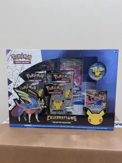 Pokemon Celebrations Deluxe Pin Collection Pikachu & Zacian New Factory Sealed - Image 1