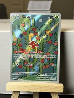 Pokemon TCG Mega Evolution Shuckle 136/132 Illustration Rare - Image 1