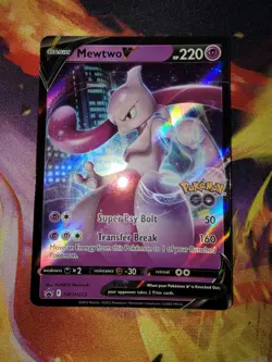Holo Mewtwo V SWSH223 Sword & Shield Promo Pokemon TCG - Image 1