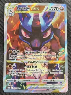 Pokemon - Lucario VSTAR SWSH291 Crown Zenith Holo Black Star Promo - NM - Image 1